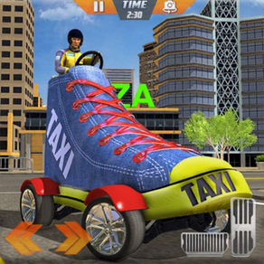 Shoes Taxi Driver 3D Game 2021