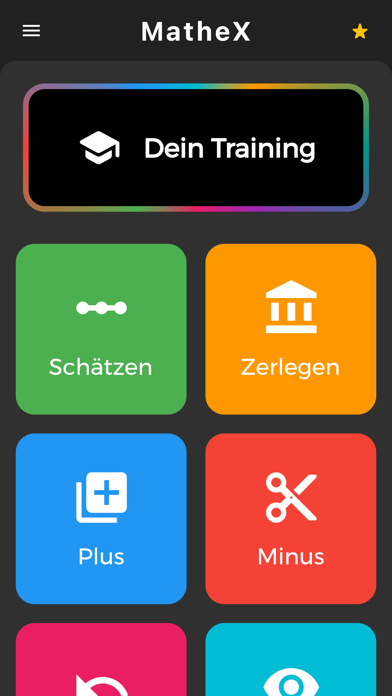 MatheX - Mathe & Rechnen üben Plakat