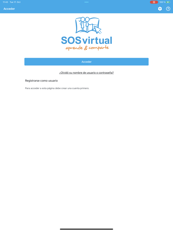 SOSvirtual E-Learning poster