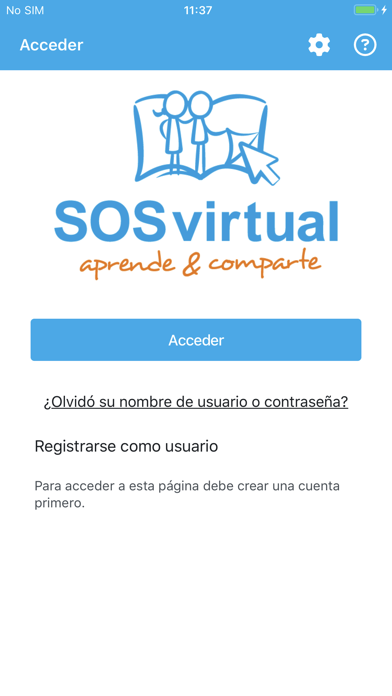 SOSvirtual E-Learning poster