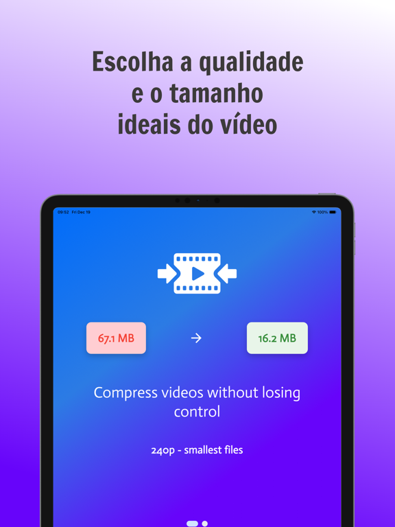 Compactador e editor de vídeo Cartaz