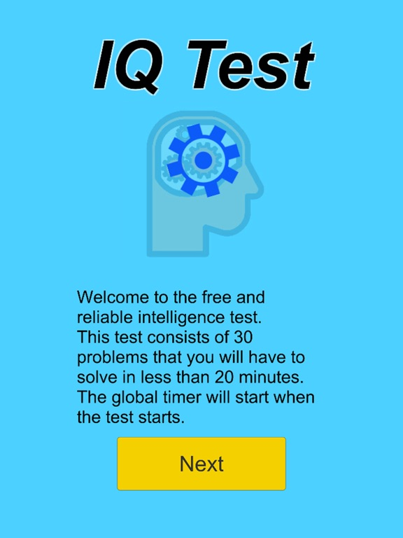 IQ Test, intelligency meter poster