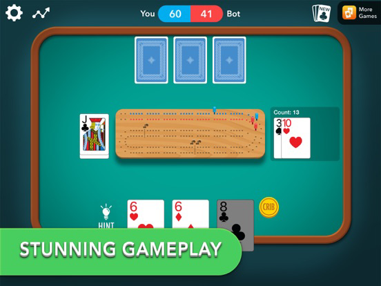 Cribbage card game Plakat
