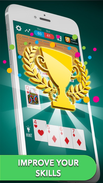 Cribbage card game Plakat