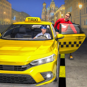 Stadt Taxi Simulator Spiel 3D