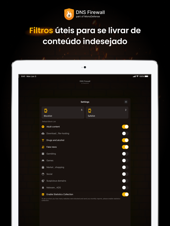DNS Firewall by KeepSolid Cartaz