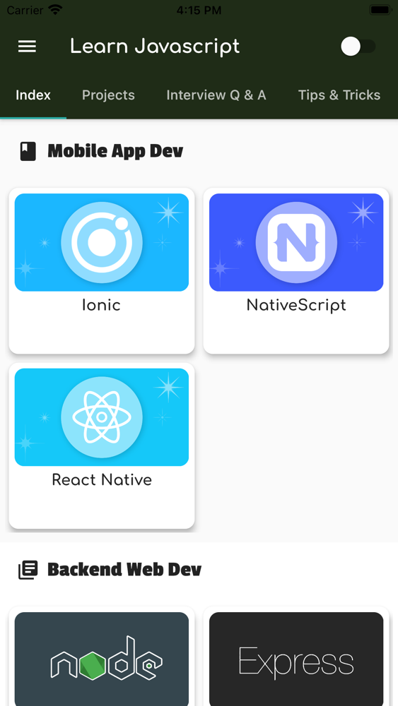 Learn Javascript & Angular Cartaz