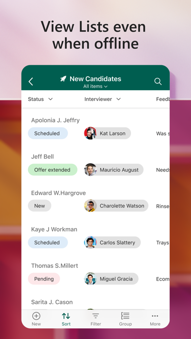 Microsoft Lists for iOS (iPhone/iPad) - Free Download at AppPure