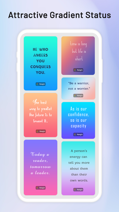 Rangin: Gradient status maker poster