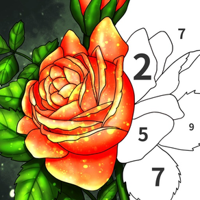 Colorer par numéro: coloriage