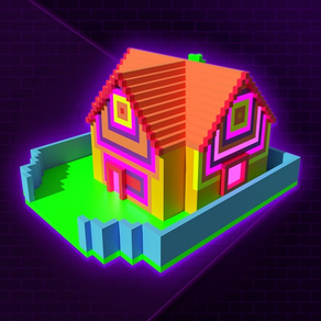 Glow Voxel - 3D House Paint