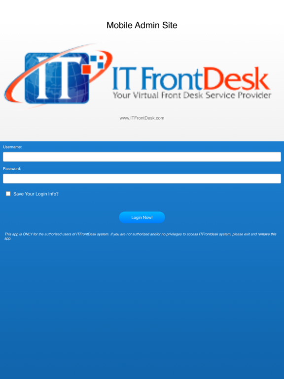 ITFrontDesk Admin poster