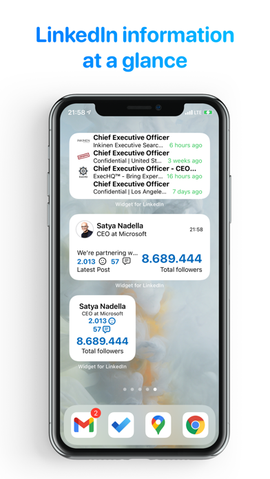 Widgets for LinkedIn poster