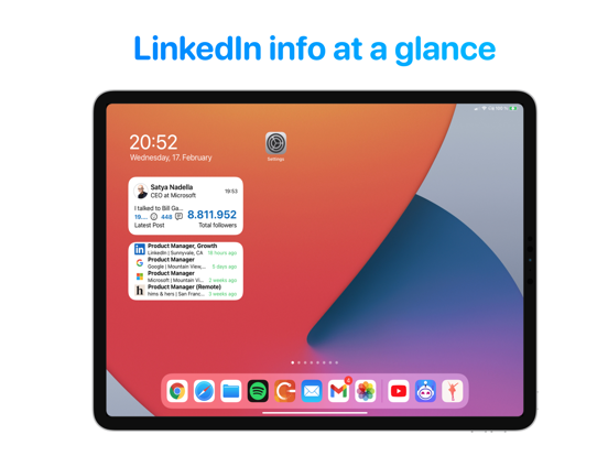 Widgets for LinkedIn poster