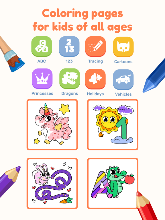 DRAWING Games for Kids & Color poster