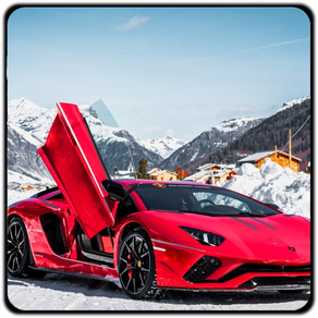 Lamborghini Car Snow Racing
