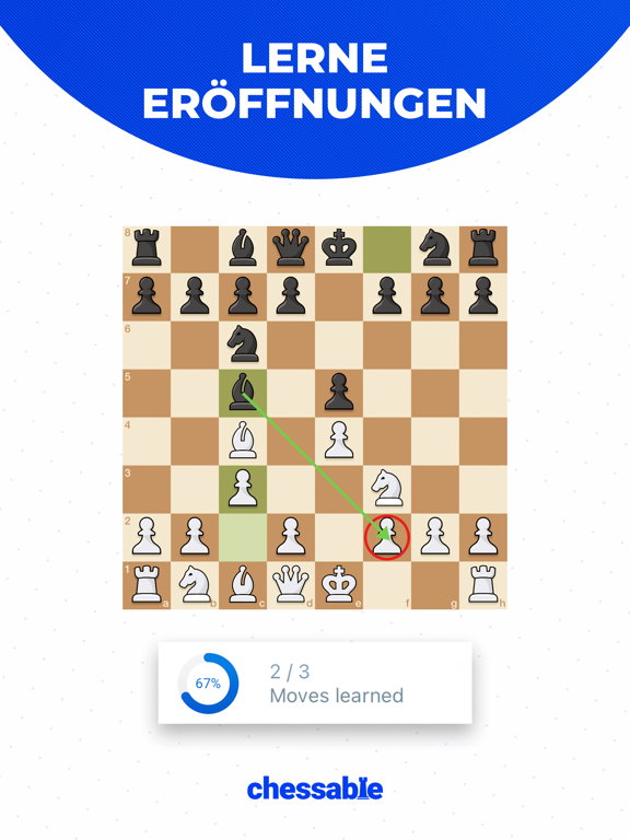 Chessable-Lerne Schach online Plakat