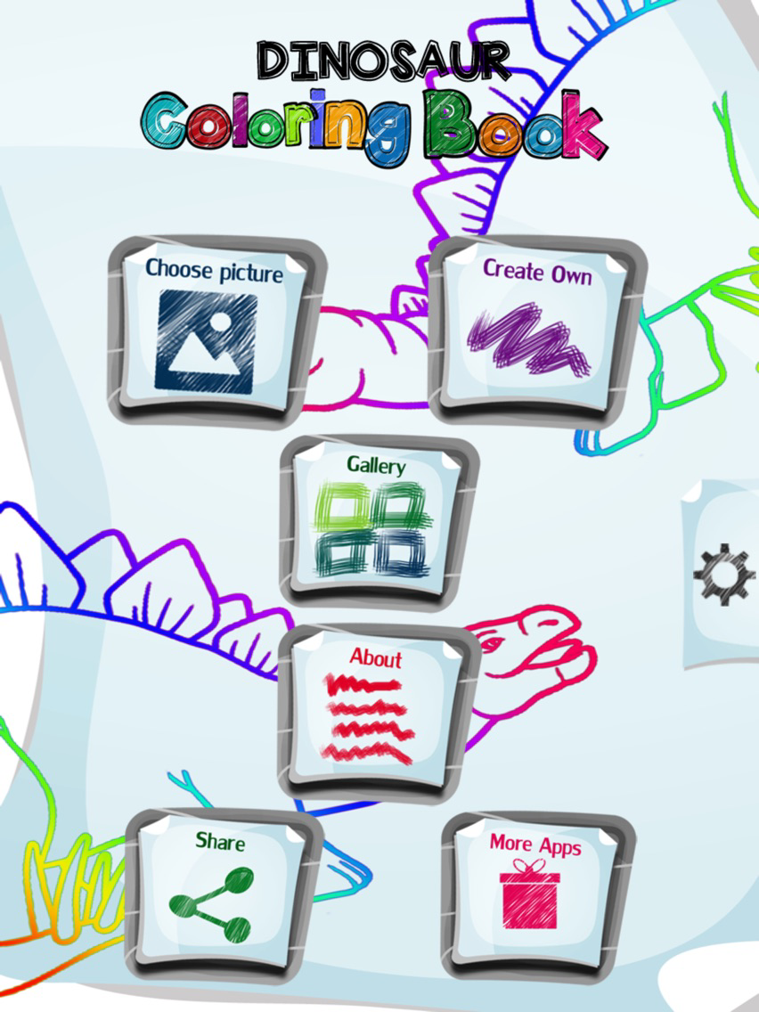 Dinosaur Coloring Book App for iOS (iPhone/iPad) - Free Download at AppPure