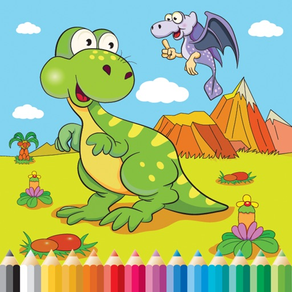 Desenhos para colorir Dinosaur Farm - para Kid