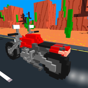 Autobahn-motorrad-rennfahrer 3D