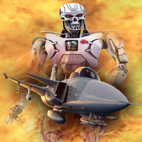 Combatiente de jet defensor - la guerra contra la invasión robot
