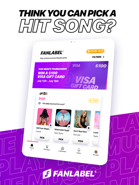 FanLabel: Daily Music Contests poster