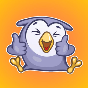 Little Funny Owlet Stickers