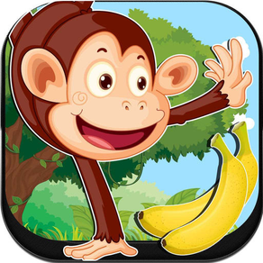 猴子吃香蕉狂奔花果山闯关游戏！