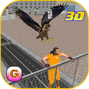 Police Eagle Prisoner Escape - Control City Crime Rate Chase Criminals, Robbers & thieves