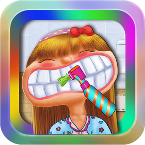 Cute Dentist @ Little Doctor Nose Office:Fun Baby Hair Salon and Spa Kids Teeth Games For Girl.