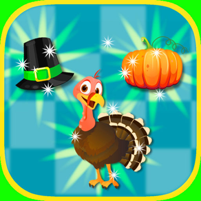 A Thanksgiving Day Match 3 Puzzle Mania Game