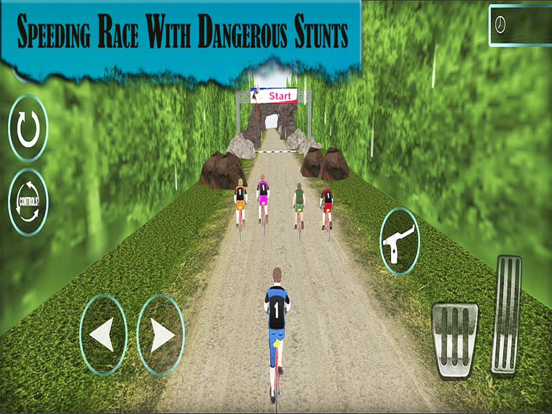 Fast track bicycle rider:The Jungle race Challenge poster
