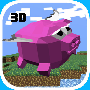 Flappy Pig Bird 2 - The Magic 3D Shooter, Tap, Flap, Shoot and Slide