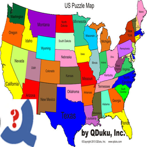 US Puzzle Map Game