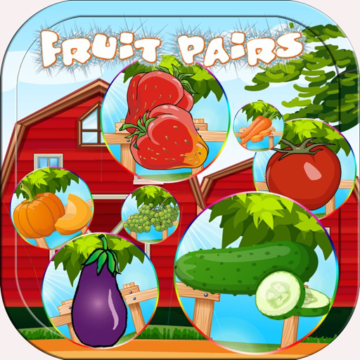 Fruit And Vegetable Matching Pairs Game for Kids for iOS (iPhone/iPad