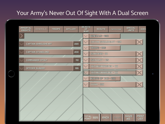 Codex Commander - Army Builder pour iOS (iPhone/iPad) - Téléchargement ...