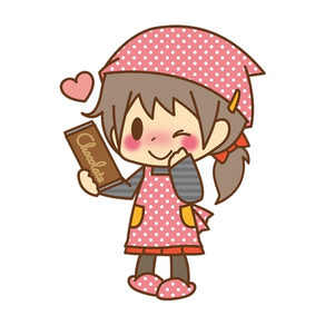 Valentine Day girl sticker