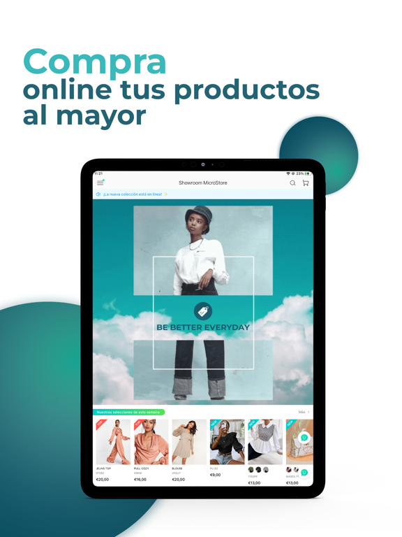 MicroStore-Mayoristas de moda الملصق