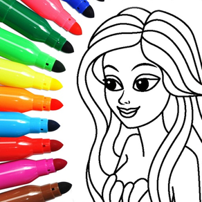 Livro de colorir para meninas