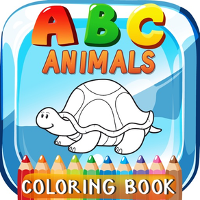 ABC Animals Coloring Book