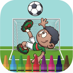 Dream soccer coloring book for kids games