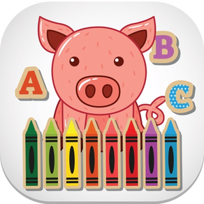 ABC niño niños para colorear Libro para la muchach