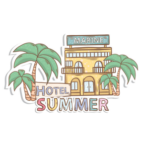 Summer & Travel Doodle Stickers Set