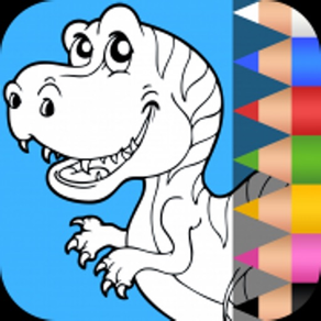 Dino Coloring Pages by Kideo