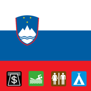 Leisuremap Slovenia, Camping, Golf, Swimming, Car parks, and more