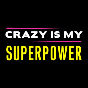 AJ Mendez Brooks Crazy Is My Superpower Stickers