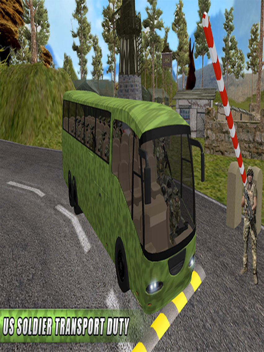Military Transporter Bus Sim poster