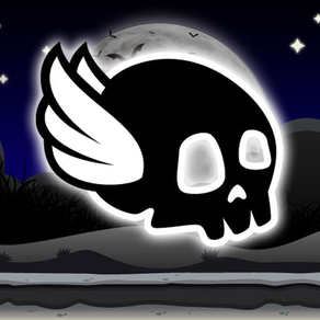 Winged Skull In The Dark