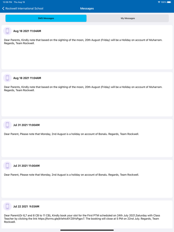 RockWell Parent Portal for iOS (iPhone/iPad/iPod touch) Free Download