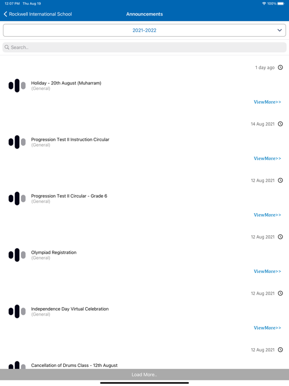 RockWell Parent Portal for iOS (iPhone/iPad/iPod touch) Free Download